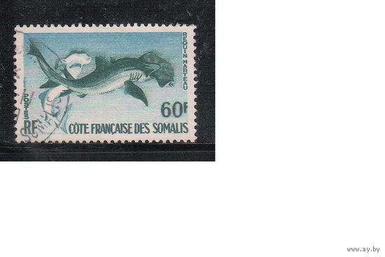 Французское Сомали-1959,(Мих.330) гаш. , Фауна, Киты