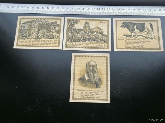 Германия-нотгельд   50 .75 ПФЕННИГОВ 1920 stadt lenzen