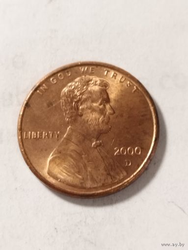 США 1 цент 2000 D