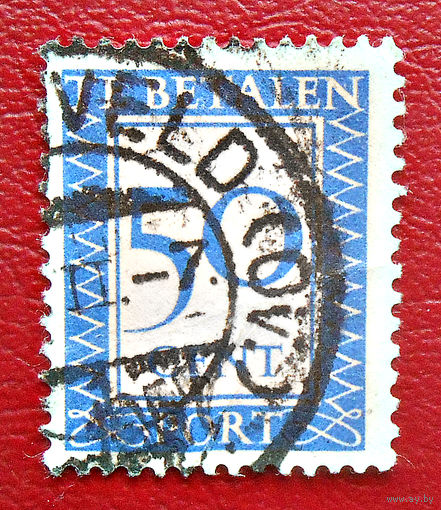 Нидерланды, 1947-58 г.г., доплатная марка 50 центов