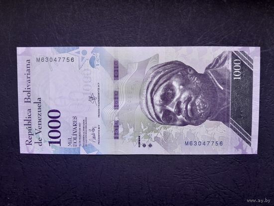 1000 боливаров 2017 года. Венесуэла. UNC