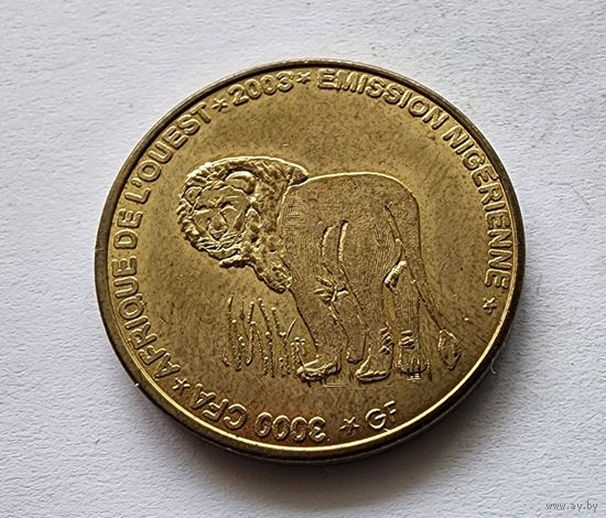 Нигер 3000 франков, 2003 Лев