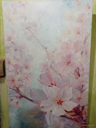 Евсеев Алексей "Сакура", х.м. 75х45см.