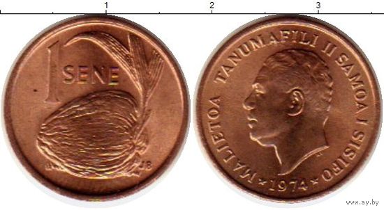 Самоа 1 сене 1974 UNC