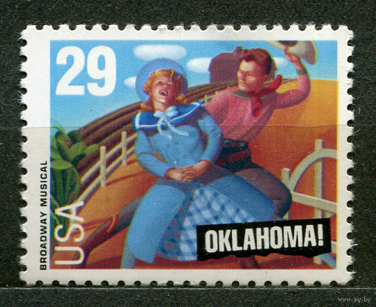 Мюзикл Оклахома. США. 1993. Полная серия 1 марка. Чистая
