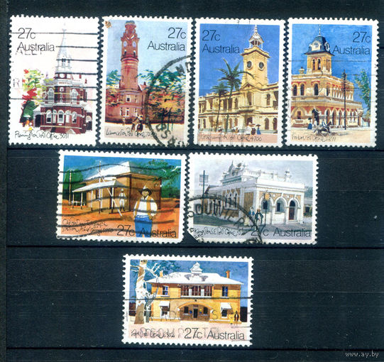 Австралия - 1982г. - здания почтовых отделений, архитектура - 7 марок - полная серия, гашёные [Mi 795-801]. #3-WB-85-A-2