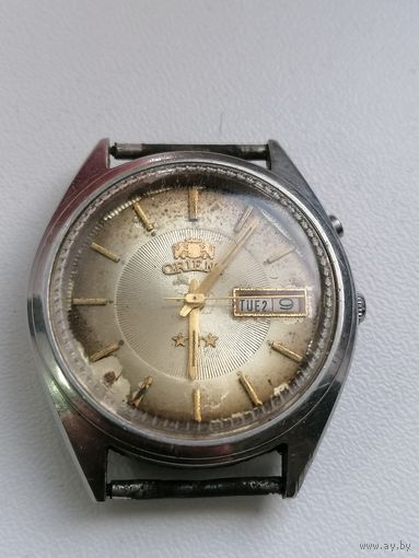 Часы ориент автоподзавод три звезды, ход есть, требуется обслуживание, торги с Рубля