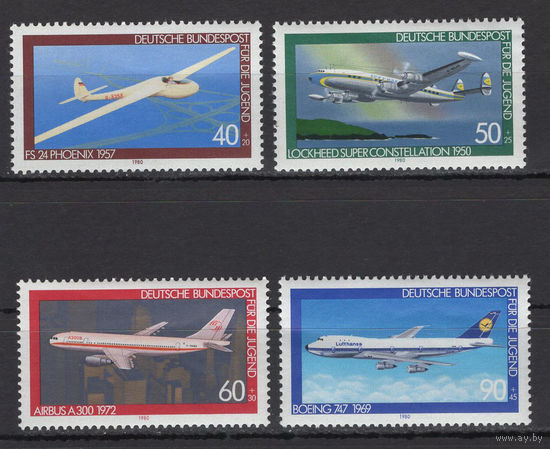 ФРГ 1980 Авиация Самолеты