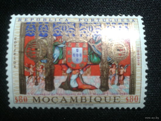 Мозамбик, колония Португалии, 1969. **500 лет со дня рождения короля Мануэля I. Герб