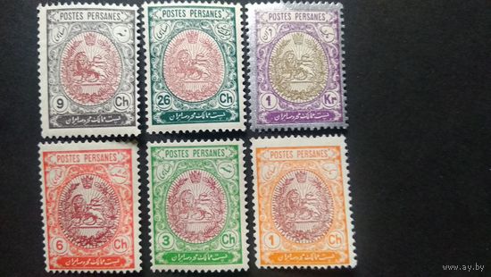 ИРАН\273фе\Персия (Иран) 1909 MH герб