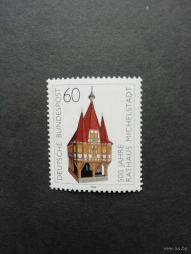 ФРГ 1984 Марка "500 лет Ратуше в Михельштадте" (чистая**) Mi.1200 каталог 1.30 евро