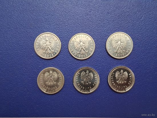 Польша 10 грошей - остатки погодовки. Цена - за ОДНУ монету любого представленного года