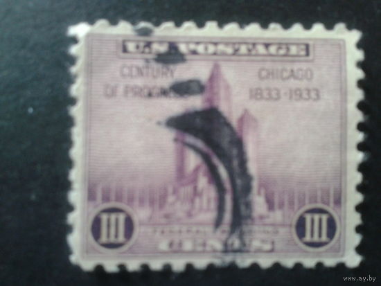 США 1933 100 лет г. Чикаго