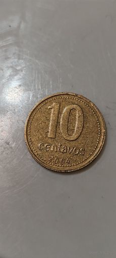 Аргентина 10 центаво 2004