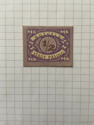 1/2 марки (нотгельды) г. Германия.-2912