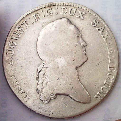 ГЕРМАНИЯ САКСОНИЯ 1 талер 1772 год "ФРИДРИХ АВГУСТ" (серебро)