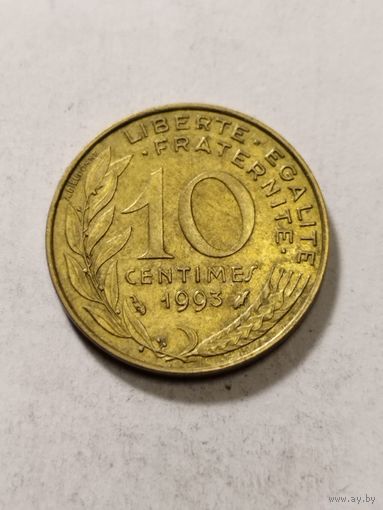 Франция 10 сантим 1993