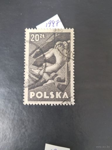 Польша 1947 б/зуб.