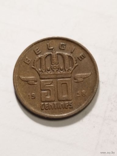 Бельгия 50 сентим 1958