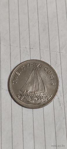 Багамы 25 цент 1998