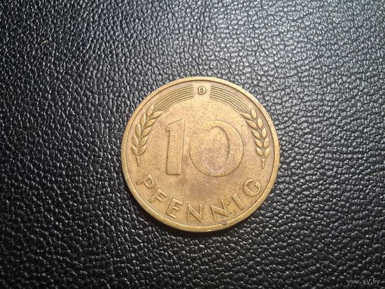 Германия 10 пфеннигов 1949 "D" - Мюнхен