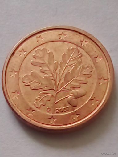 Германия.1 евроцент 2007 D