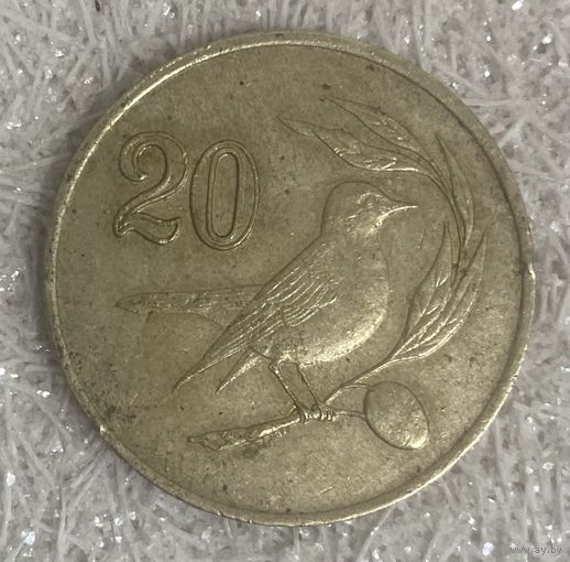 Монета. Кипр. 20 центов 1985 год. С рубля без МЦ.