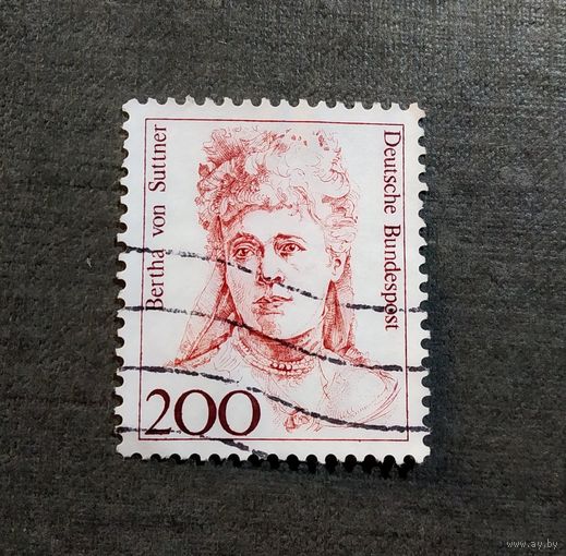 Марка Германия 1991 год Известные женщины