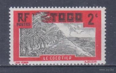 [927] Французские колонии. Того 1924. Плантация кокосовых пальм.2с. МН