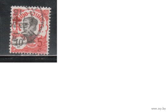 Индокитай-1914,(Мих.65)  гаш. ,  Французские колонии,  Стандарт,Надп.,Красный Крест