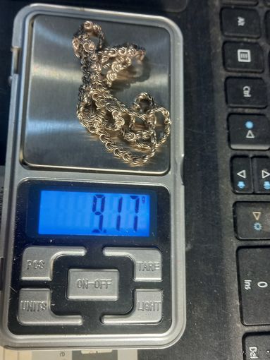 Цепочка Ag серебро 9.17 гр. цена металла