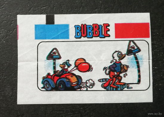 Вкладыш от жвачки. BUBBLE #0106-J01P54