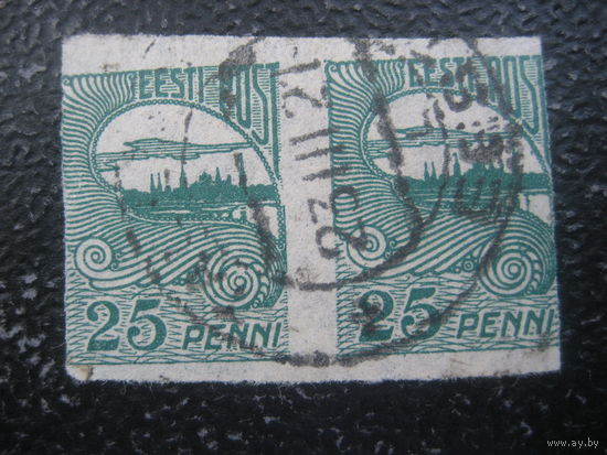 Эстония 1920 мих 15 пара марок виды Ревеля (Таллин)