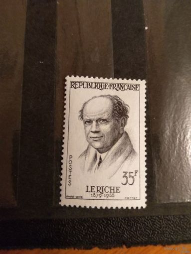 1958 Франция дорогая концовка французский хирург Рене Лериш медицина чистая клей след от лёгкой наклейки (2-10)