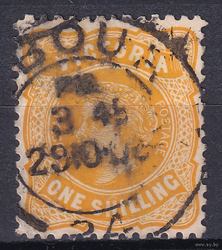 137.Aust. Великобритания. Австралийские штаты. Виктория. Стандарт. 1905 г. 1 Sh. Mi.#155A.