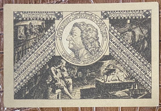 Нотгельд 50 пфеннигов 1921 год. Шлайц,. Веймарская республика