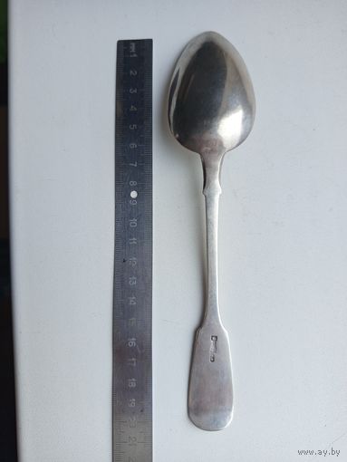 Столовая ложка, серебро 1889 года. Вес 58,12 гр.