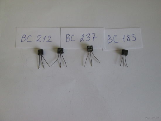 Транзисторы ВС212,ВС237,ВС183.