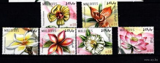 MALDIVES ПРИРОДА - ФЛОРА - ЦВЕТЫ MNH