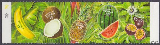 2001 Tonga 1604-1608strip Фрукты 6,00 евро