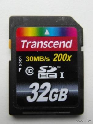Карта памяти transcend 32gb 30 mb 200x