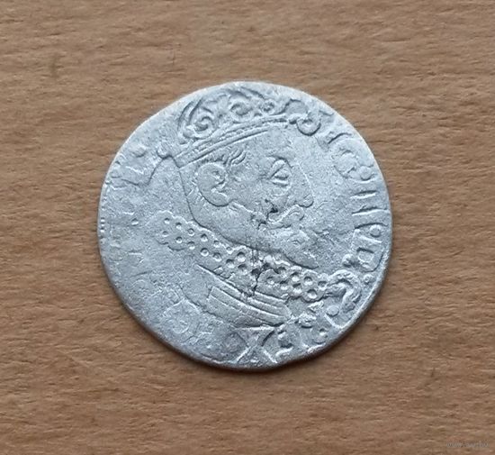 Речь Посполитая, 3 гроша 1622 г., Сигизмунд III (1587-1632), мон. двор Краков