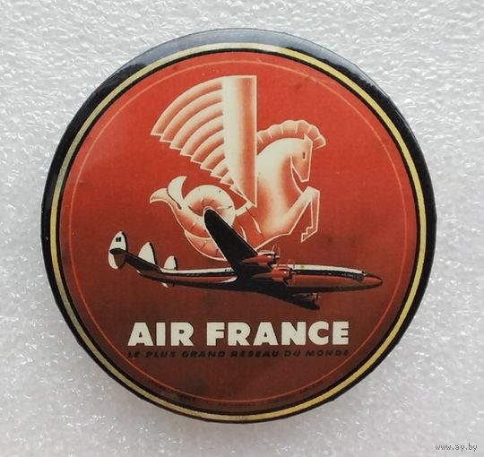 Air France - авиакомпания Франции. (Жесть, 56 мм.)