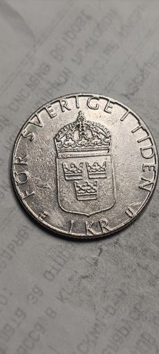 Швеция 1 крона 1984
