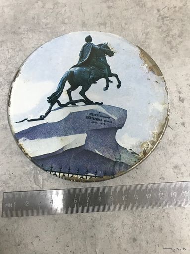 Плакетка накладка крышка Медный всадник. Петр I. СССР