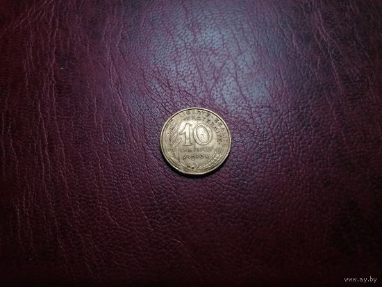Франция 10 сантимов 1970