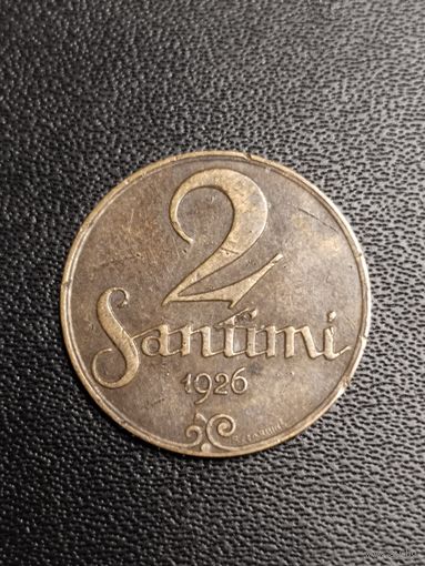 2 сантима 1926. Хорошее состояние! С 1 рубля