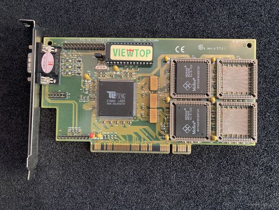 Viewtop Tseng ET6000 pci на чипах MDRAM