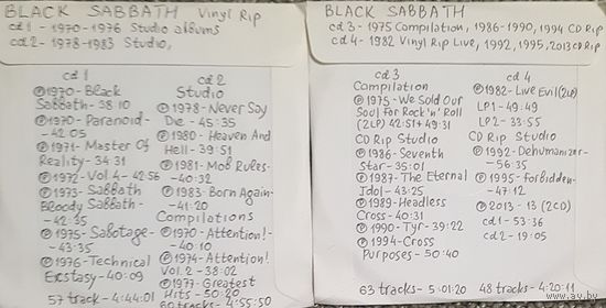 CD MP3 BLACK SABBATH - 4 CD - Vinyl Rip (оцифровки с винила)