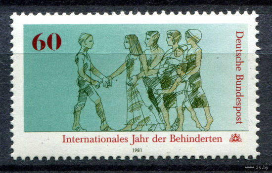 Германия (ФРГ) - 1981г. - Международный год инвалидов - полная серия, MNH с отпечатком [Mi 1083] - 1 марка